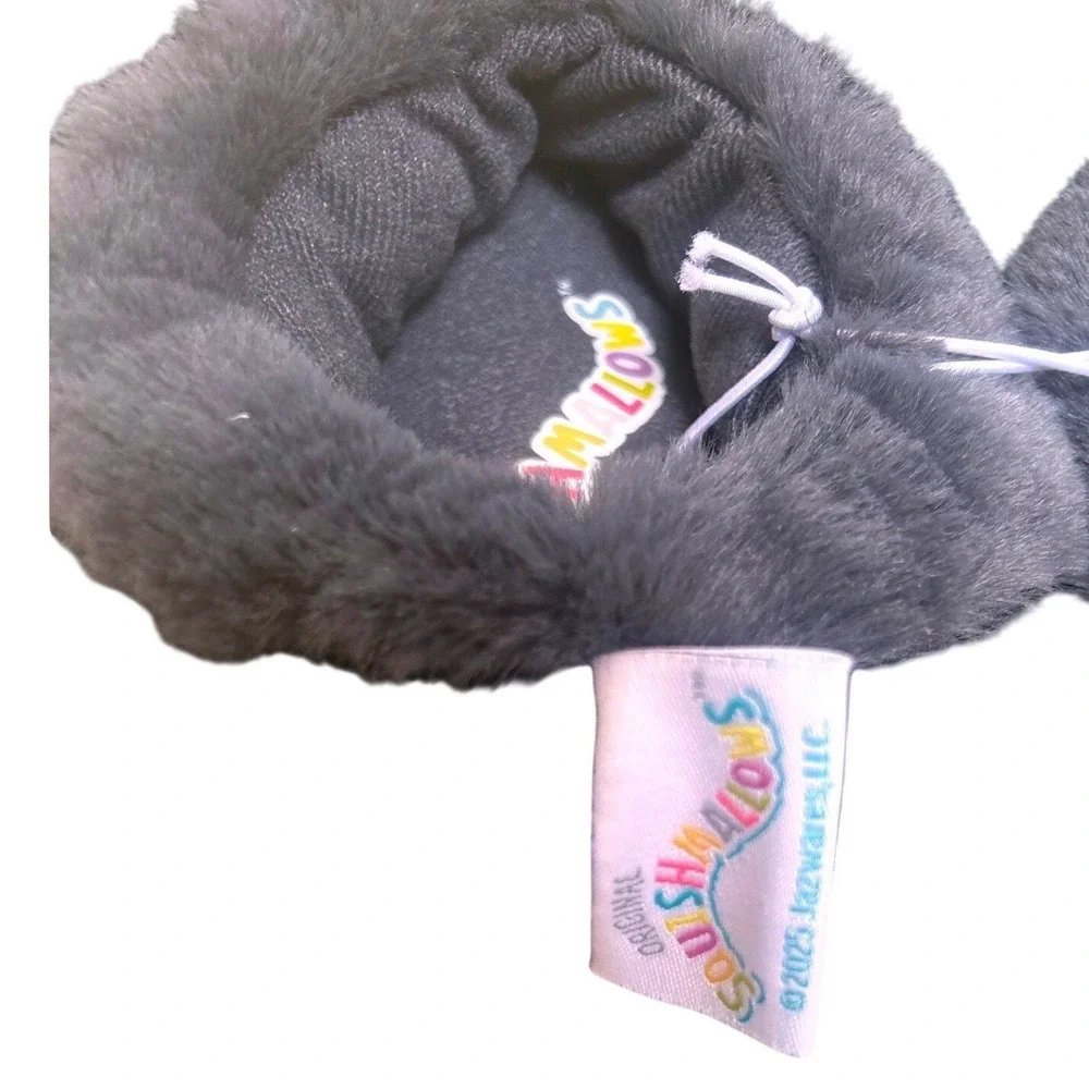 Squishmallows Black Poodle Sheep Plush Slippers Kids Size 13/1 New‎ With Tags